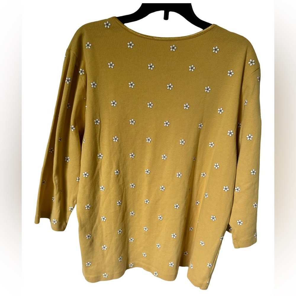 Christopher & Banks 3/4 Sleeve Shirt, XL - Picture 3 of 3
